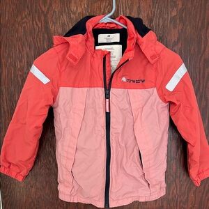 H&M Kids Salmon and Light Pink Raincoat